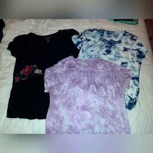 American Eagle shirts large 3 lot